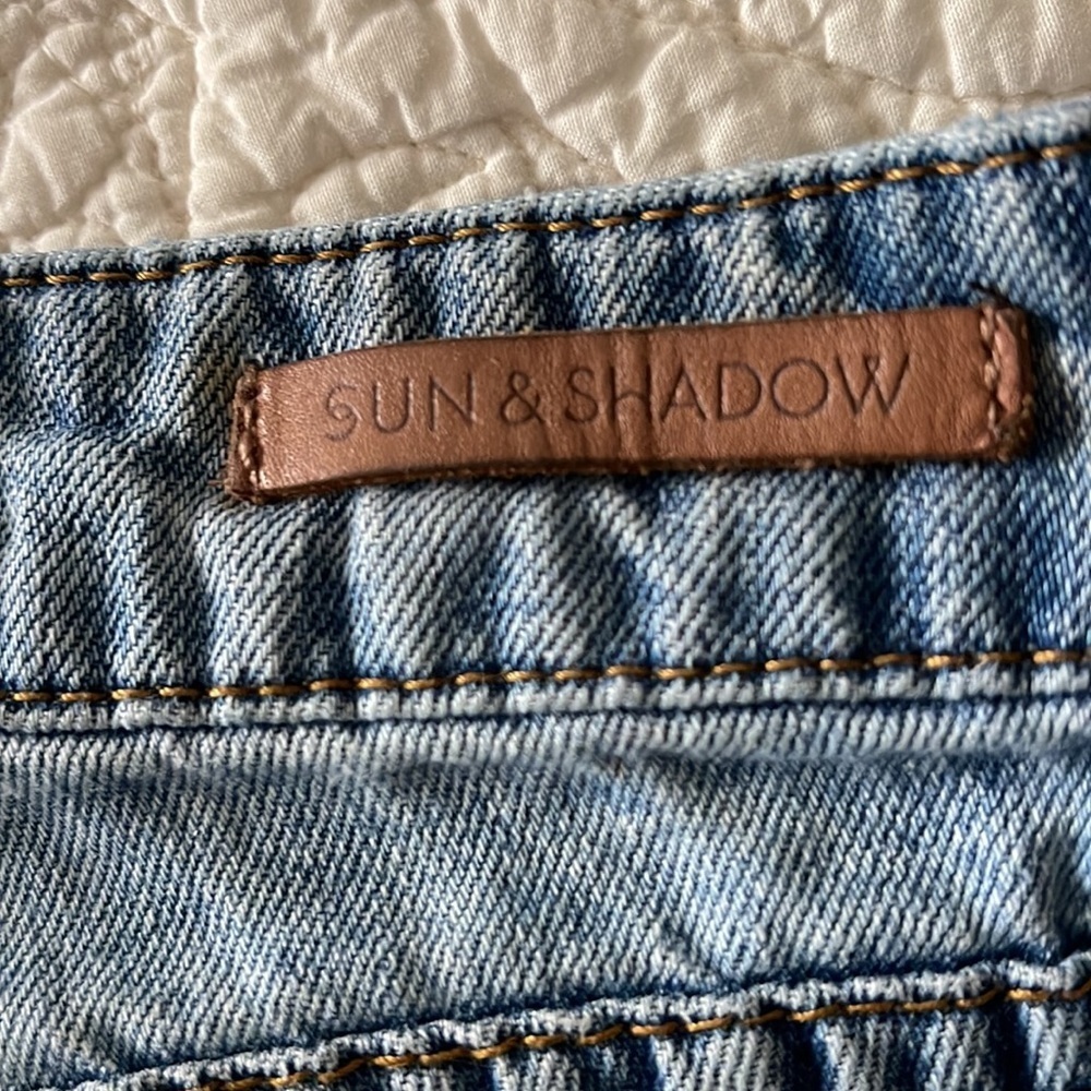SUN & SHADOW Ripped High Rise Shorts - Picture 10 of 13